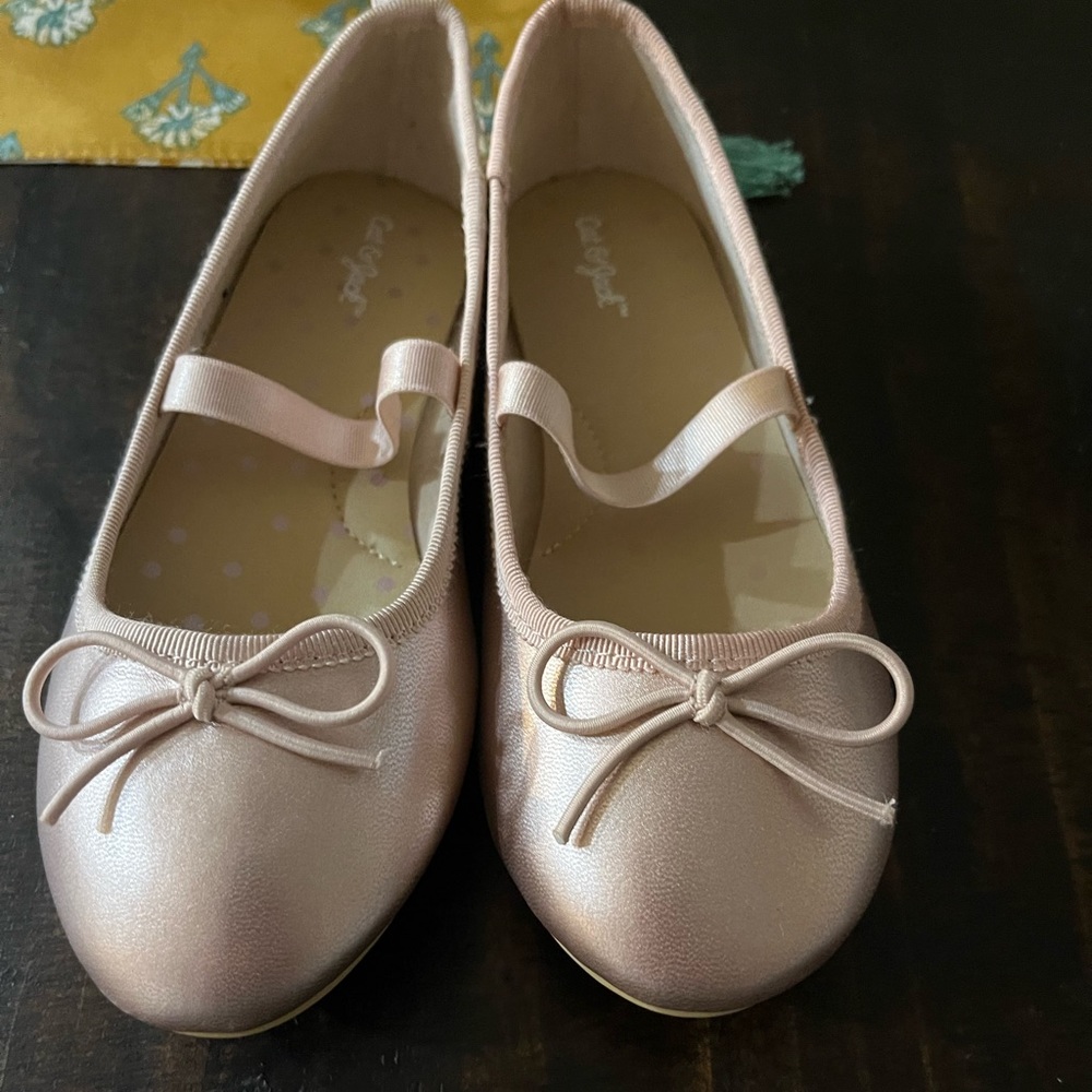 Rose gold cat and jack ballet flats